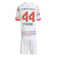 Bayern Munich Josip Stanisic #44 Vonkajší Detský futbalový dres 2025-26 Krátky Rukáv (+ trenírky)